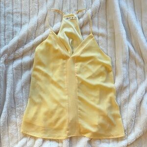 Women’s butter yellow Racerback blouse Tank top